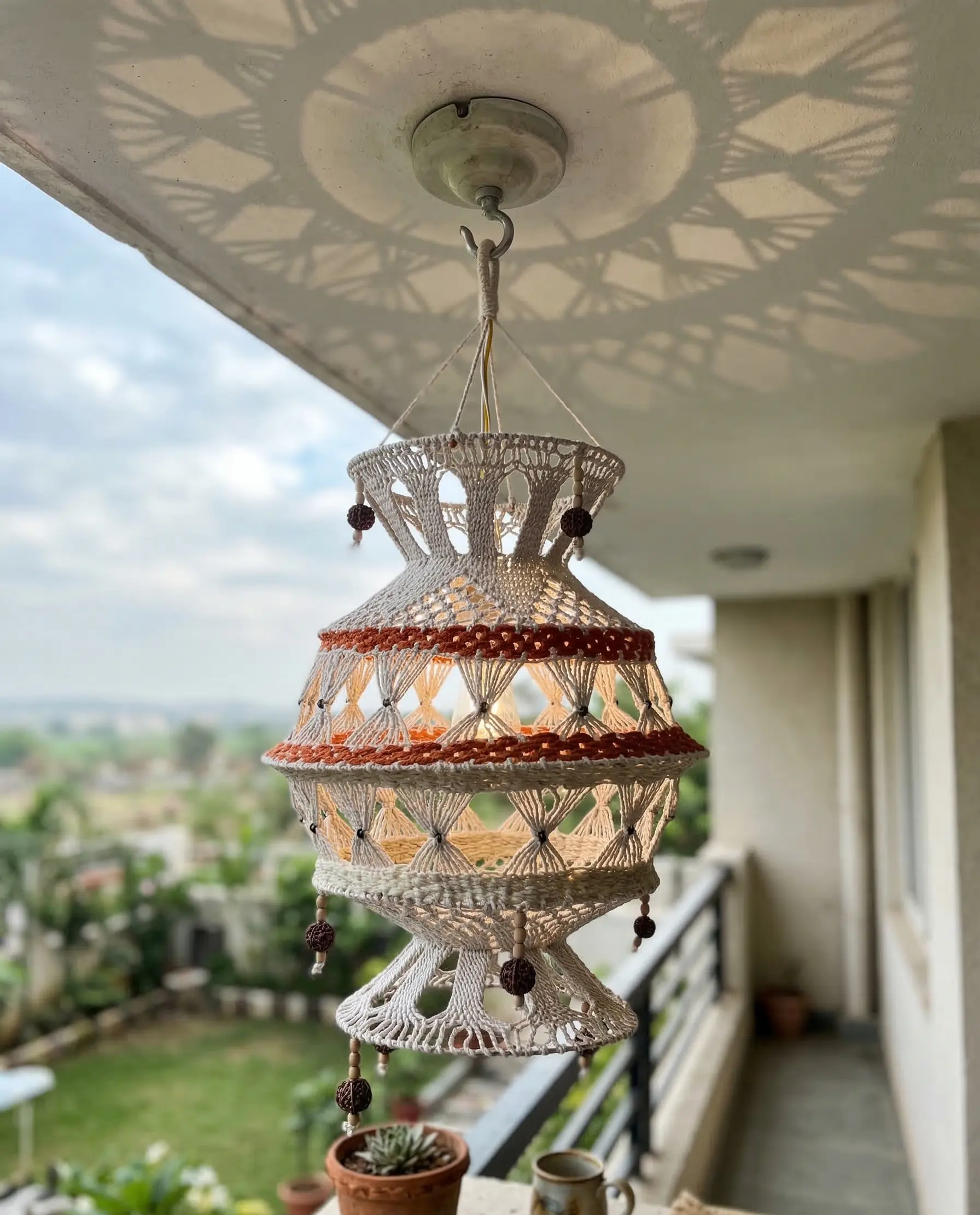 Handmade Ceiling Lamp - Image 4