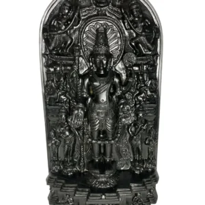 Lord Vishnu Statue with Jade Stone