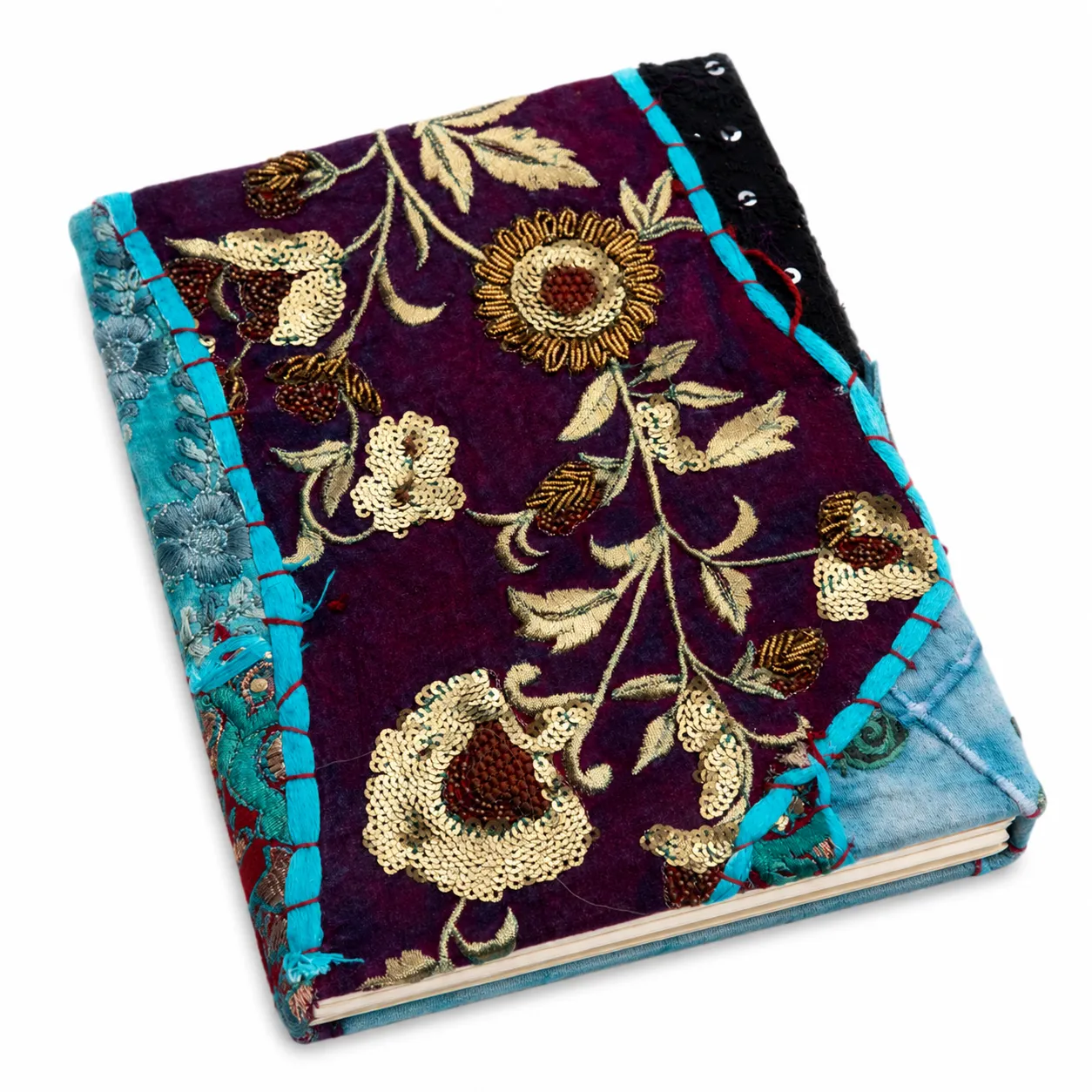 Khambadiya Old Saree Patchwork Diary