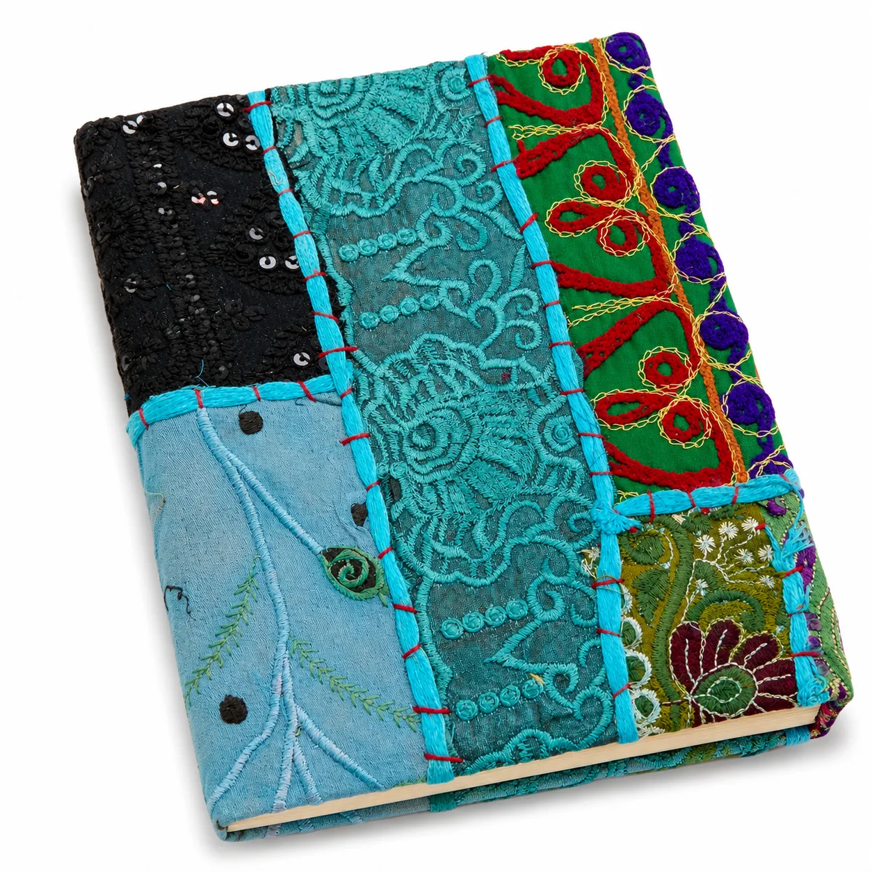 Khambadiya Old Saree Patchwork Diary
