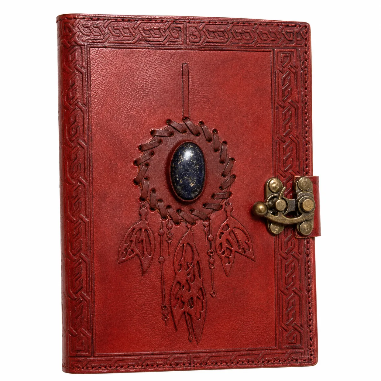 Handmade Leather Gemstone Journal - Image 8