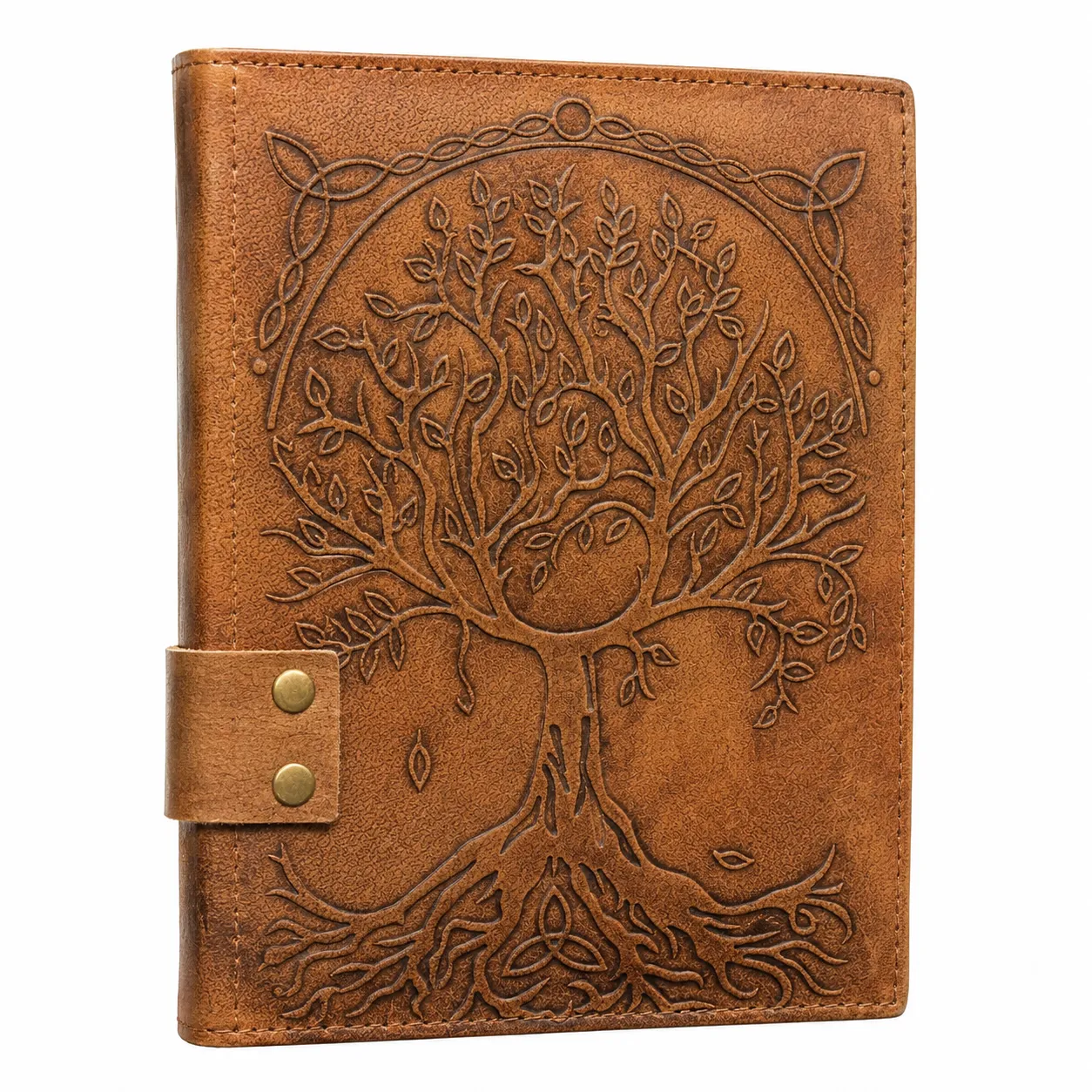 Handmade Leather Gemstone Journal - Image 7