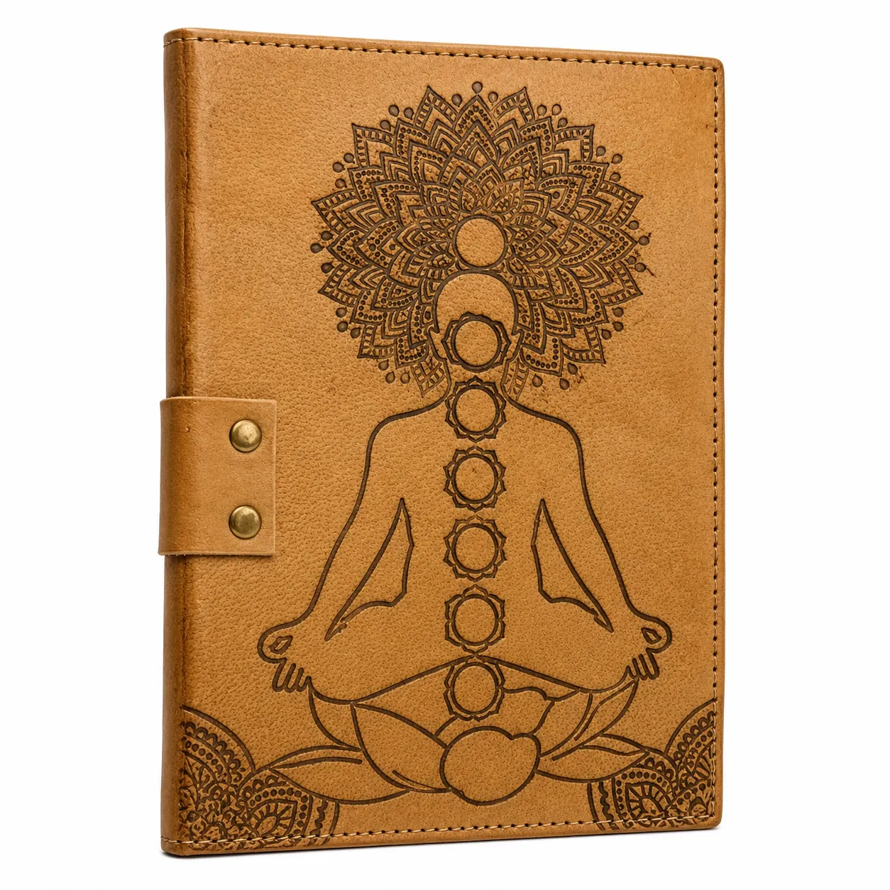 Handmade Leather Gemstone Journal - Image 3