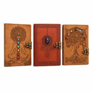 Leather Gemstone Journal