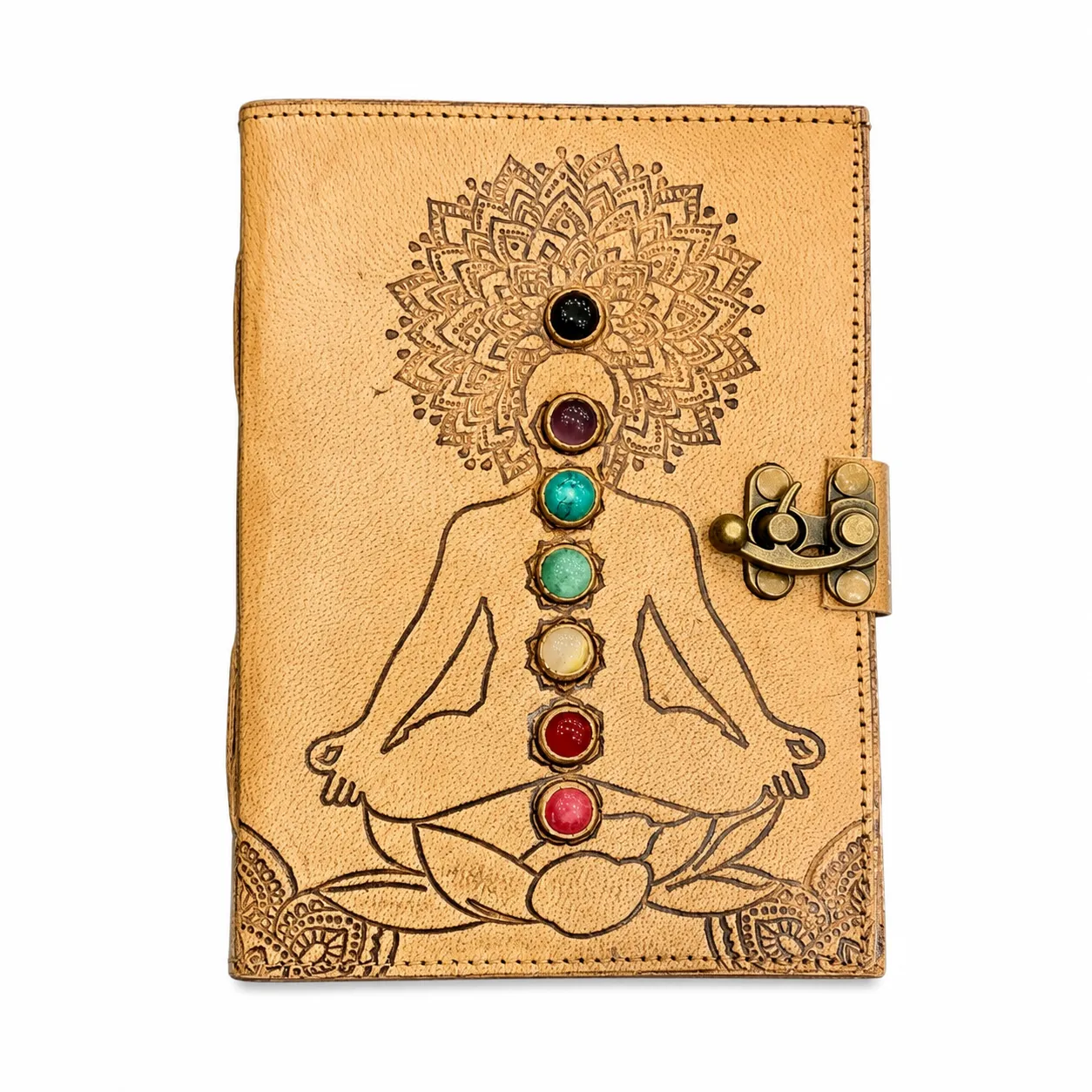 Leather Gemstone Journal